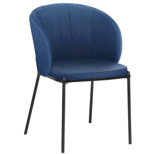 Keira-chaise à Manger En Bleu, Paquet De 2