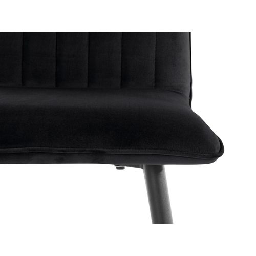 Zeta-ensemble De 2 Tabourets De Bar En Velours Noir