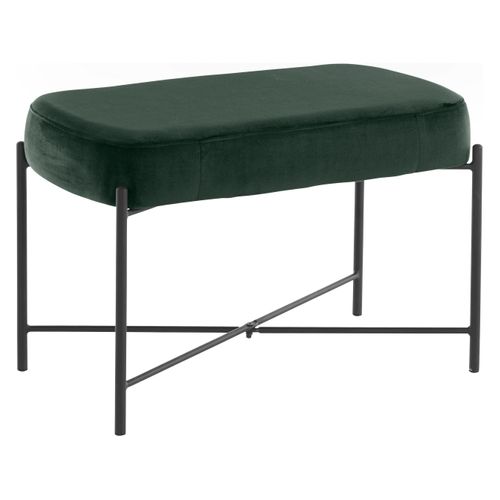 Berry-banc En Velours Vert Foncé