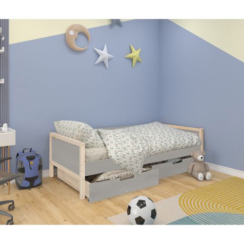 Square Line-bob Set De Tiroirs 2 Pièces Gris/naturel