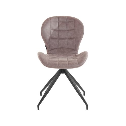 Nova-chaises De Salle à Manger Tapissées Ensemble De 2 En Microfibre Grise