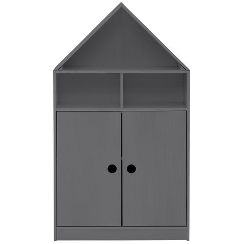 Alpi - Armoire Avec 2 Portes Et Toit Gris