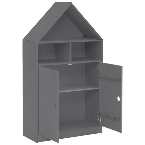 Alpi - Armoire Avec 2 Portes Et Toit Gris