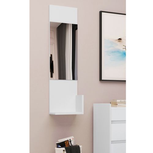 Kosmo-miroir Avec Cadre En Effet Bois Blanc