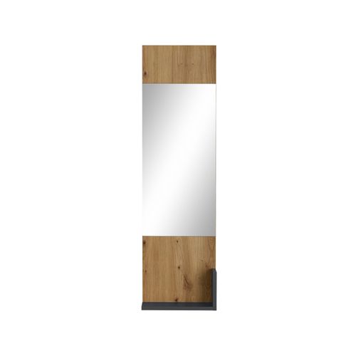 Kosmo-miroir Avec Cadre En Effet Chêne Anthracite