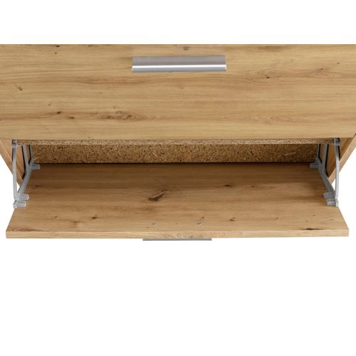 Bill - Coffre à Chaussures Avec 2 Portes Battantes En Effet Chêne