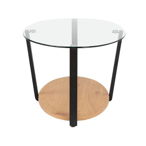 Blake-table Basse En Verre / Chêne