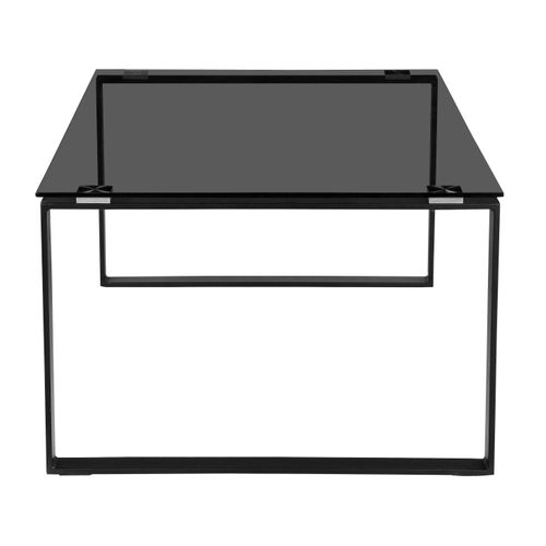 Otis-table Basse Verre Fumé Noir