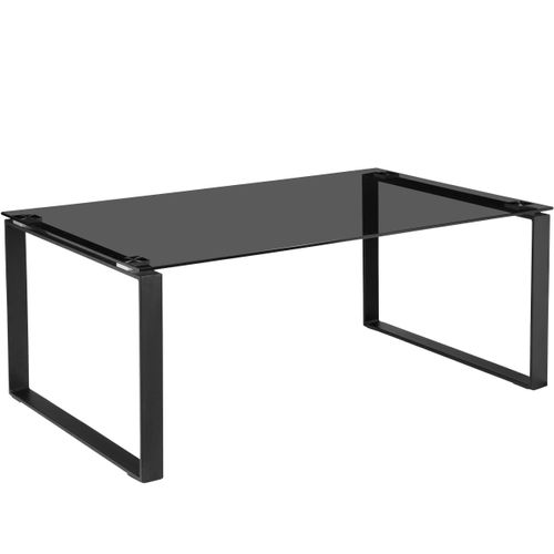 Otis-table Basse Verre Fumé Noir