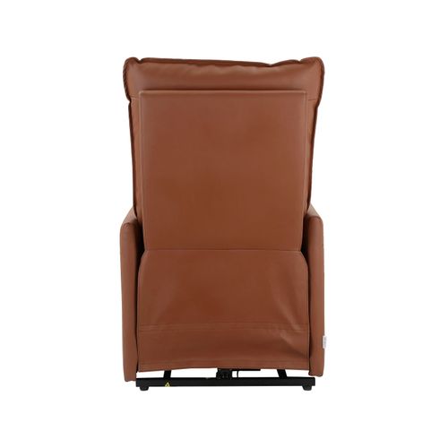 Marko-fauteuil Inclinable Électrique Et Relevable En Pu Cognac