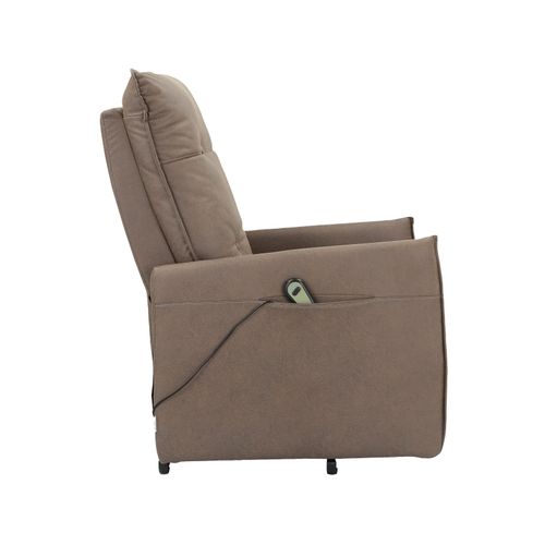 Marko-fauteuil Inclinable Électrique Et Relevable En Pu Cappucino