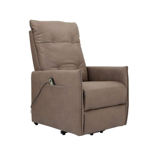 Marko-fauteuil Inclinable Électrique Et Relevable En Pu Cappucino