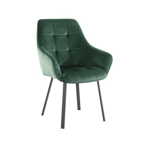 Poppy-fauteuil 2 Pack En Velours Vert Foncé