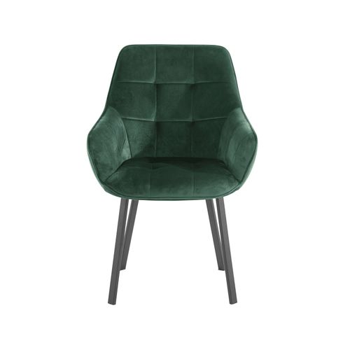 Poppy-fauteuil 2 Pack En Velours Vert Foncé