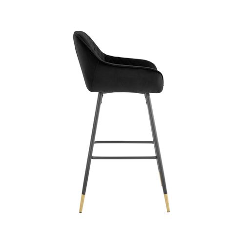 Bianca-barchair Velvet 1pk Noir