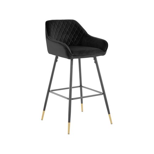 Bianca-barchair Velvet 1pk Noir