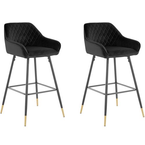 Bianca-barchair Velvet 1pk Noir