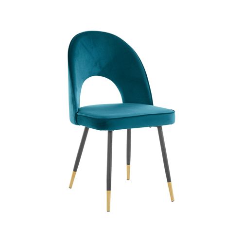 Rosie-chaise 2 Pack En Velvet Petrol