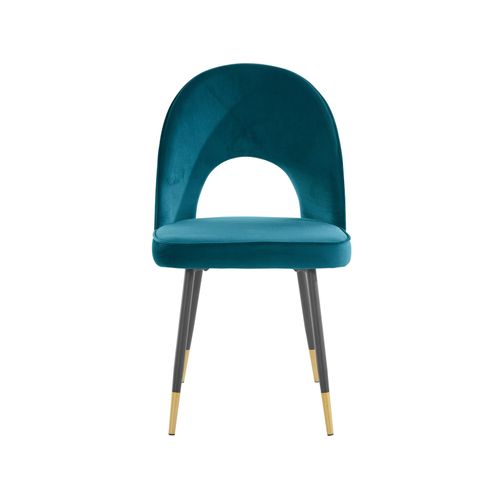 Rosie-chaise 2 Pack En Velvet Petrol