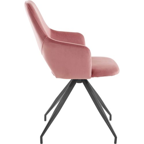 Tracy-fauteuil En Velours Rosa, 2 Pièces