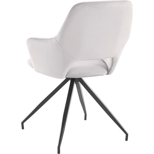 Tracy-fauteuil En Velours Gris, 2 Pièces