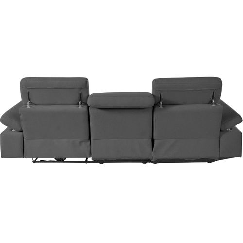 Rayland-chaiselong Canapé 3 Places Gauche Électrique En Anthracite Soleil