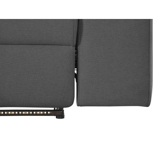 Rayland-chaiselong Canapé 3 Places Gauche Électrique En Anthracite Soleil