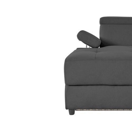 Rayland-chaiselong Canapé 3 Places Gauche Électrique En Anthracite Soleil