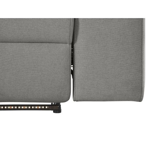 Rayland-chaiselong Canapé 3 Places Gauche Électrique En Gris Soleil