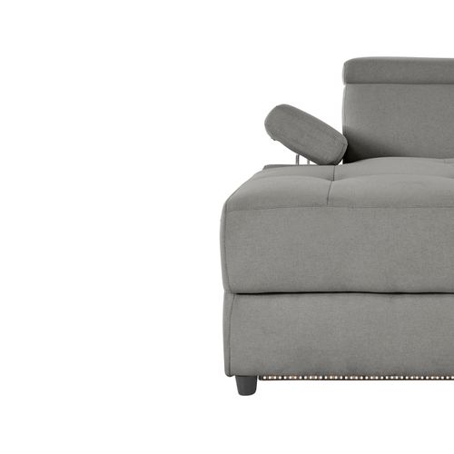 Rayland-chaiselong Canapé 3 Places Gauche Électrique En Gris Soleil