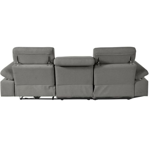 Rayland-chaiselong Canapé 3 Places Left Manuel En Gris Soleil