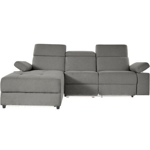 Rayland-chaiselong Canapé 3 Places Left Manuel En Gris Soleil