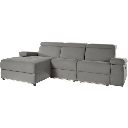 Rayland-chaiselong Canapé 3 Places Left Manuel En Gris Soleil