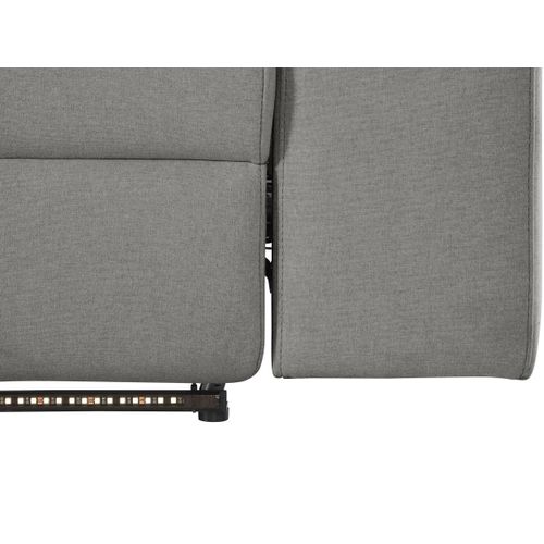 Rayland-chaiselong Canapé 3 Places Left Manuel En Gris Soleil