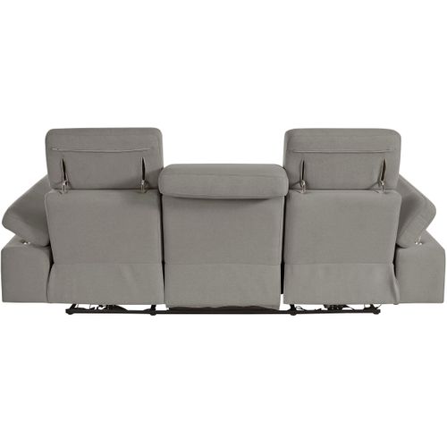 Rayland-canapé 3 Places Électrique Gris Tissu Sunday