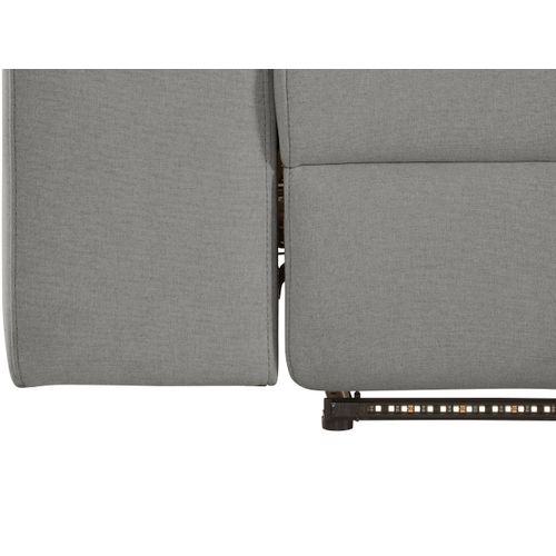Rayland-canapé 3 Places Électrique Gris Tissu Sunday