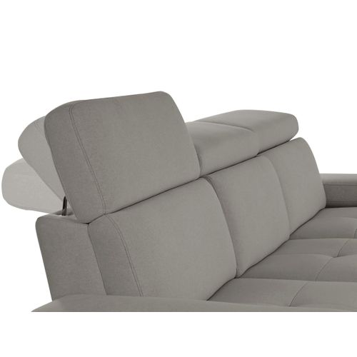 Rayland-canapé 3 Places Électrique Gris Tissu Sunday