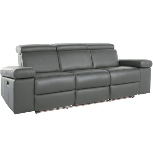 Rayland-canapé 3 Places Manuel Gris Pu