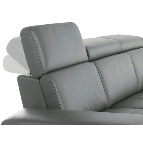 Rayland-canapé 3 Places Manuel Gris Pu