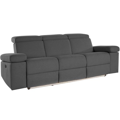 Rayland-canapé 3 Places Manuel Anthracite Tissu Sunday