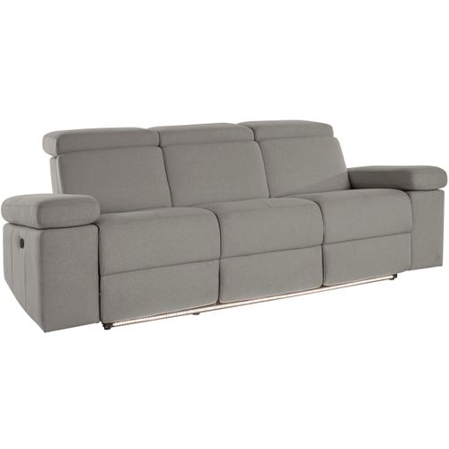 Rayland-canapé 3 Places Avec Fonction Manuelle En Gris
