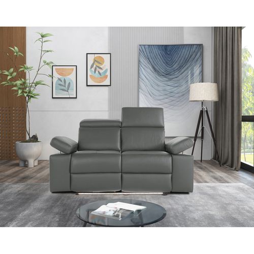 Rayland-canapé 2 Places Électrique Gris Pu