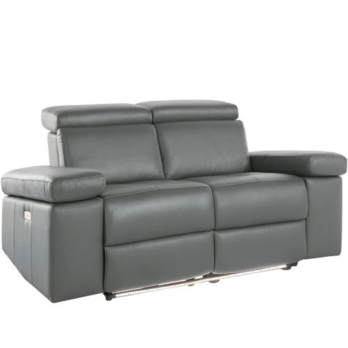 Rayland-canapé 2 Places Électrique Gris Pu