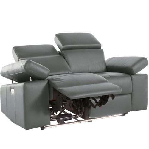 Rayland-canapé 2 Places Électrique Gris Pu