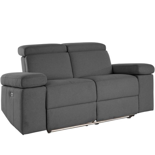 Rayland-canapé 2 Places Électrique Anthracite/tissu Sunday