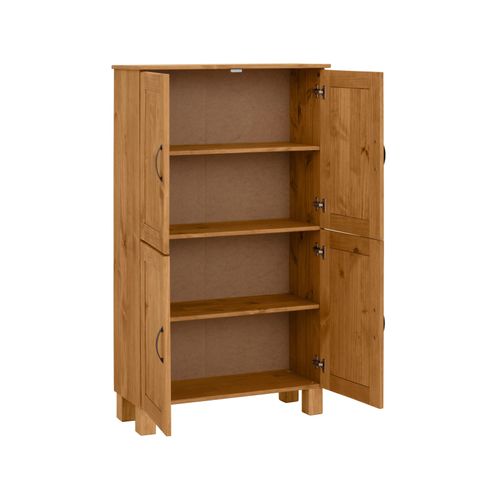 Alby-meuble Midi à Quatre Portes En Bois De Pin