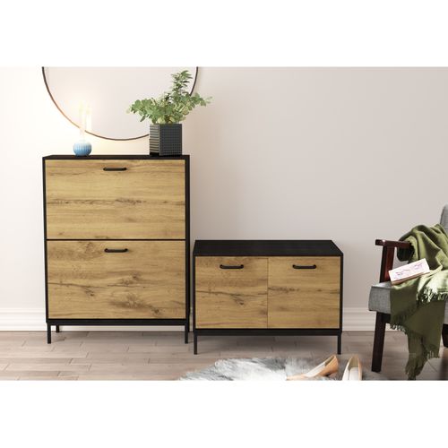 Rocco-coffre à Chaussures Chêne Noir