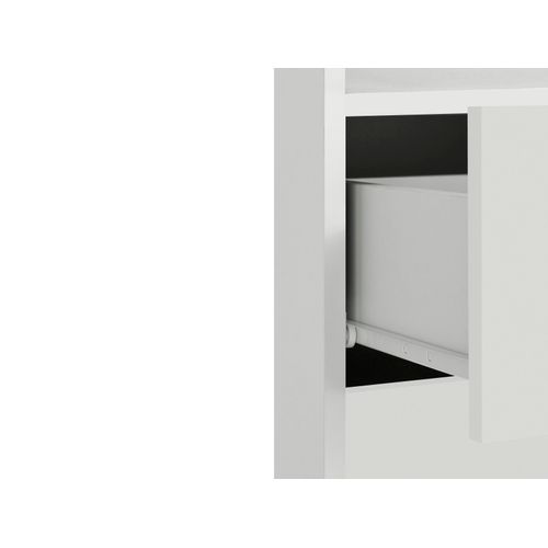 Mirza-armoire Avec 2 Portes Et 1 Tiroir En Panneau De Particules Blanc