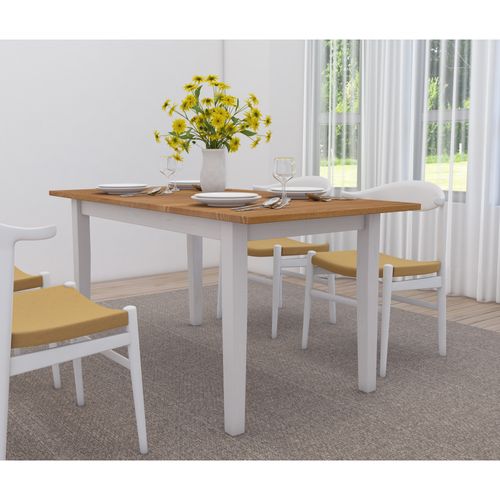 Table De Salle à Manger à Rallonge En Pin Blanc