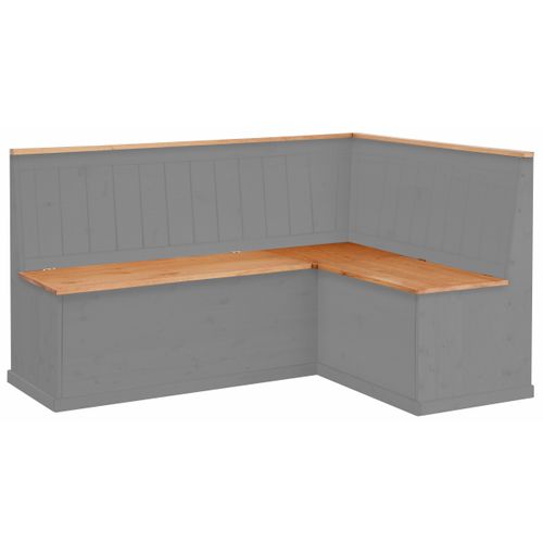 Sara-banc D'angle En Pin Gris